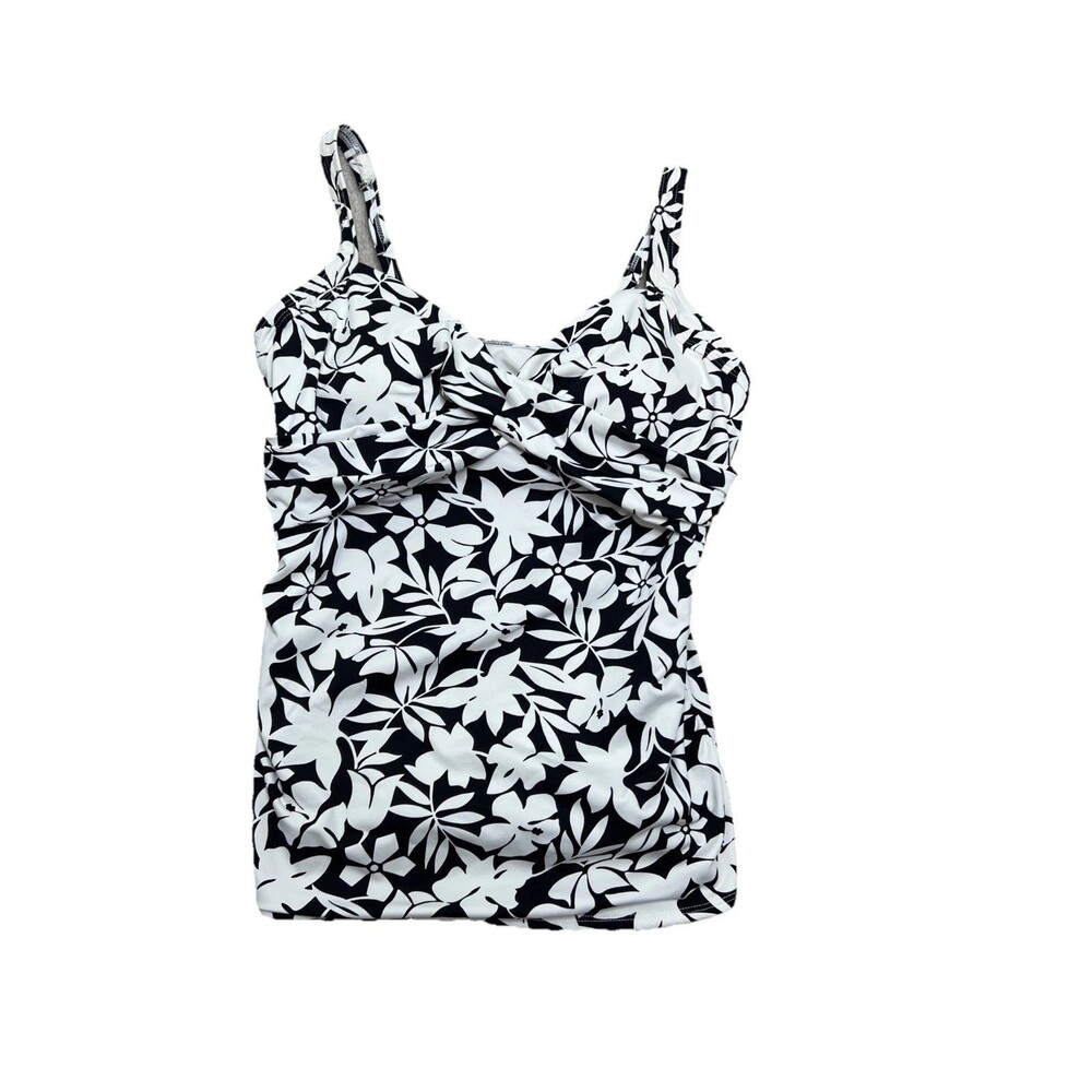Lands' End Tankini Swim Top Size 10